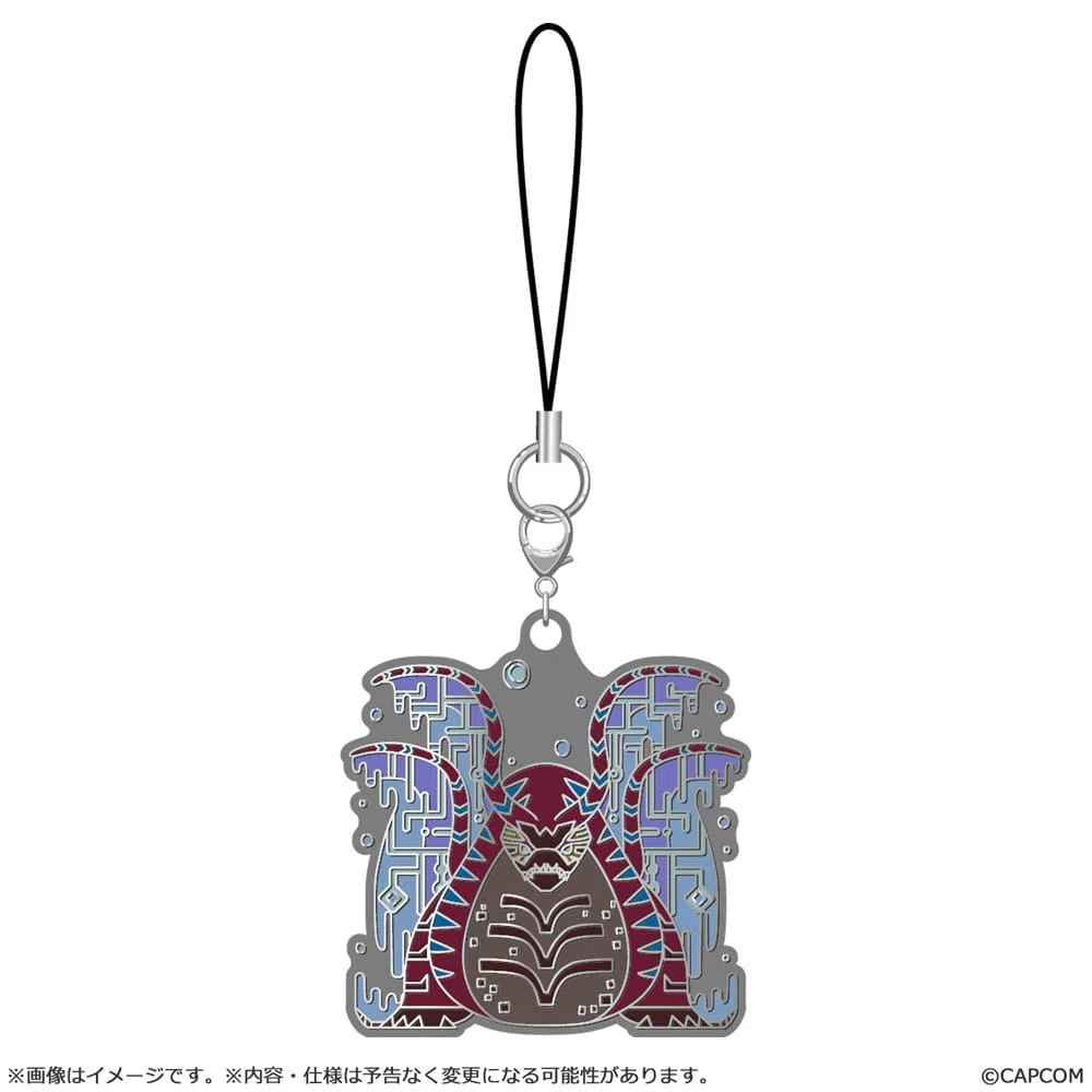 Monster Hunter Wilds Monster icon Metal Keychain - 1 Unidade Aleatória